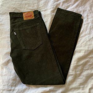 Levi's 502 Corduroy Pants, 36 x 34 - Dark Green